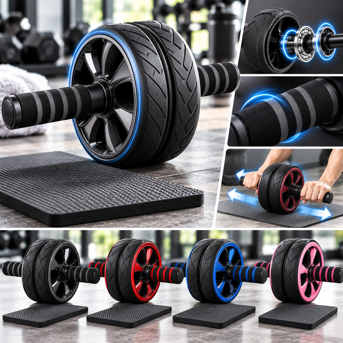 ลูกกลิ้งบริหารหน้าท้อง (AB Roller)